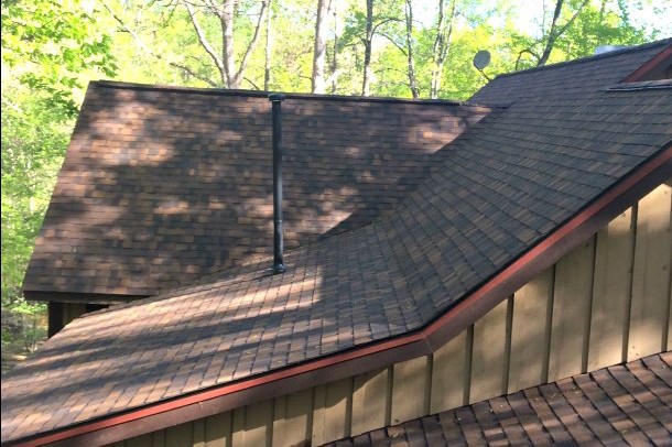 Reroof Project After Completion 2 Fast Eddies Home Services Atlanta GA Cashiers NC Roofing Company Contractor